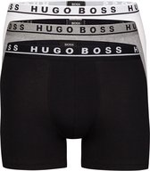 Hugo Boss boxer brief (3-pack) - zwart - wit en grijs
