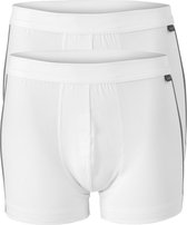 Actie 2-pack: Schiesser Cotton Stretch - heren shorts - wit -  Maat: M