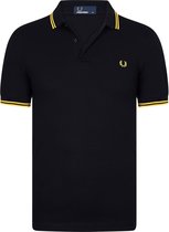 Fred Perry M3600 shirt - polo Black / Bright Yellow / Bright Yellow