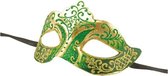 Venetiaans masker glitter groen