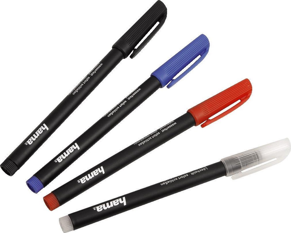 Hama 04751197 CD/DVD-marker - 4 stuks
