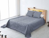 Nightsrest Bedsprei Alicia Lichtgrijs-Donkergrijs (Kussensloop) Maat: 60x70cm