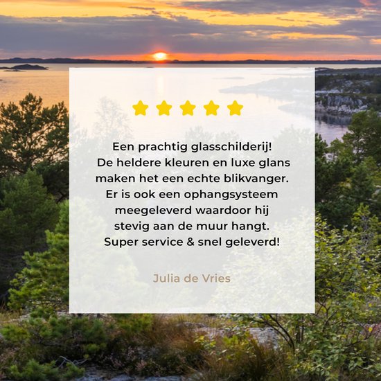 MuchoWow® Peinture sur verre 150x100 cm - Peinture sur verre acrylique - Coucher de soleil sur la côte suédoise - Photo sur verre - Peintures