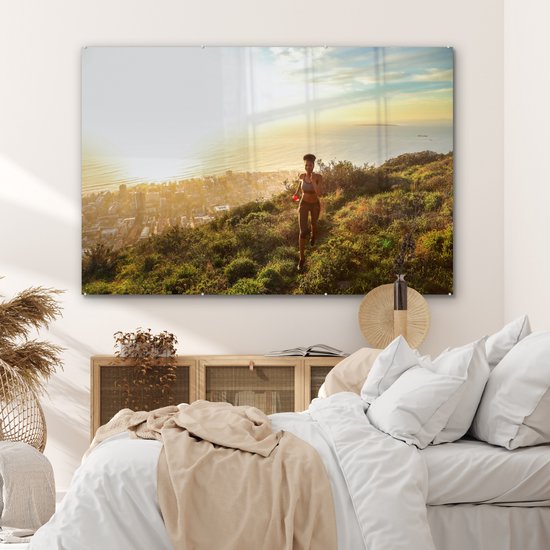 Peinture sur verre - Femme qui court - 180x120 cm - Peintures sur Verre Peintures - Photo sur Glas