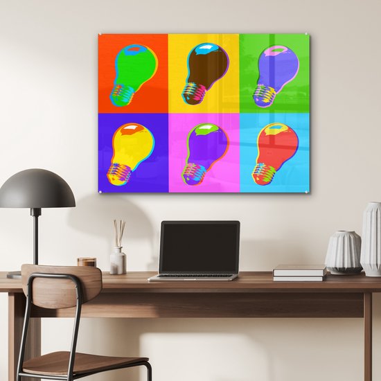 Peinture sur Verre - Pop Art Light - 80x60 cm - Peintures sur Verre Peintures - Photo sur Glas