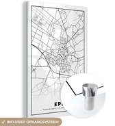 MuchoWow® Peinture sur verre - Epe - Carte - Carte - Plan de la ville - 60x90 cm - Peintures sur verre acrylique - Photo sur Glas