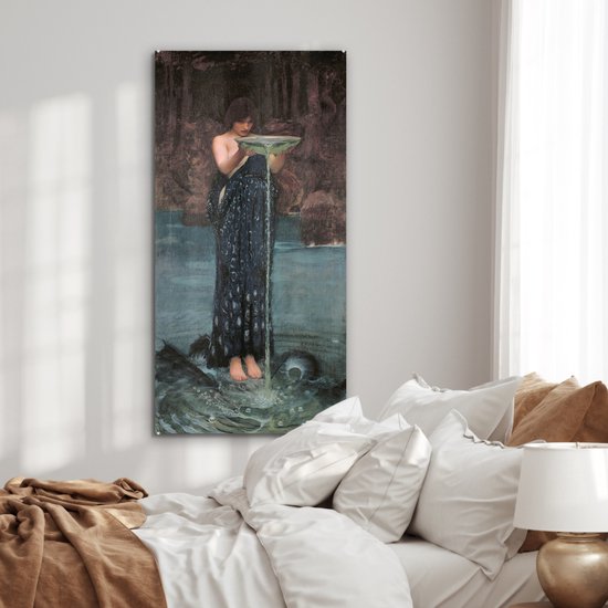 Peinture sur verre - Circe Invidiosa - peinture de John William Waterhouse - 60x120 cm - Peintures Plexiglas