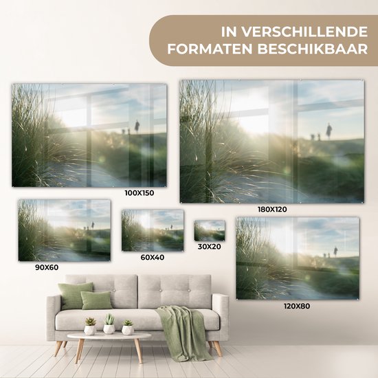 Peinture sur Verre - Plage - Dune - Soleil - 60x40 cm - Peintures sur Verre Peintures - Photo sur Glas