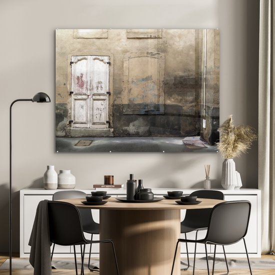 Peinture sur verre MuchoWow® - Bâtiment abandonné à Paris - 120x90 cm - Peintures sur verre acrylique - Photo sur Glas