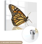 MuchoWow® Peinture sur Verre - Papillon Monarque - 120x90 cm - Peintures sur Verre Acrylique - Photo sur Glas