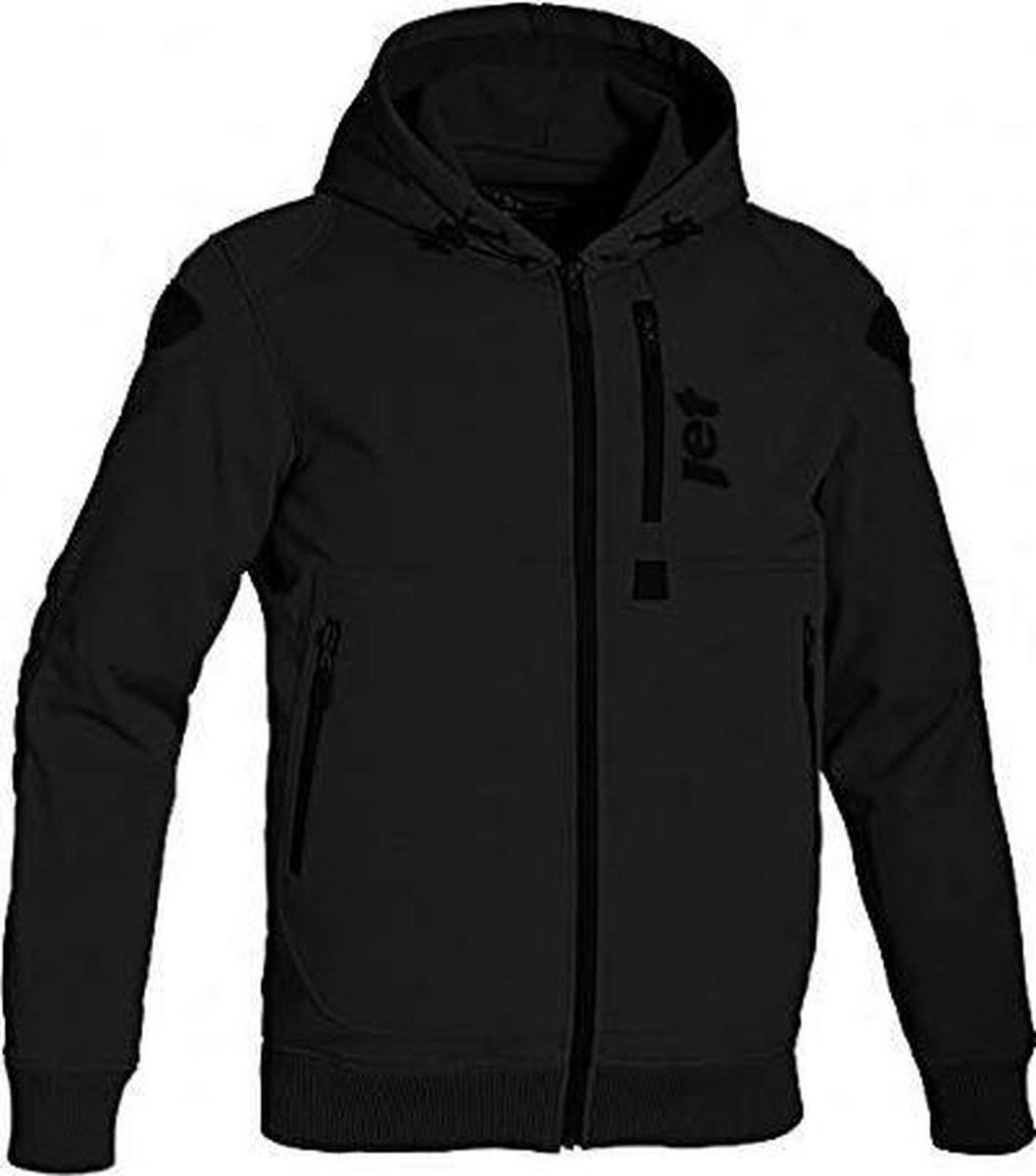 JET Softshell Motorjas Heren - Zwart - Maat XXL