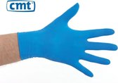 Latex handschoenen gepoederd blauw - S - 100 stuks - CMT