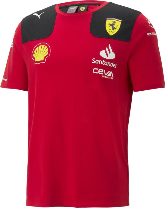 Ferrari Teamline T-shirt 2023 Maat L- Ferrari F1 - F1 2023 - Charles Leclerc - Carlos Sainz - - Ferrari