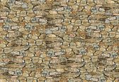 Fotobehang Rustic Stone Wall  | DEUR - 211cm x 90cm | 130g/m2 Vlies