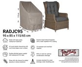 Hoes hoge verstelbare lounge chair 95 x 85 H: 115/65 cm - Tuinstoelhoes - RADJC95