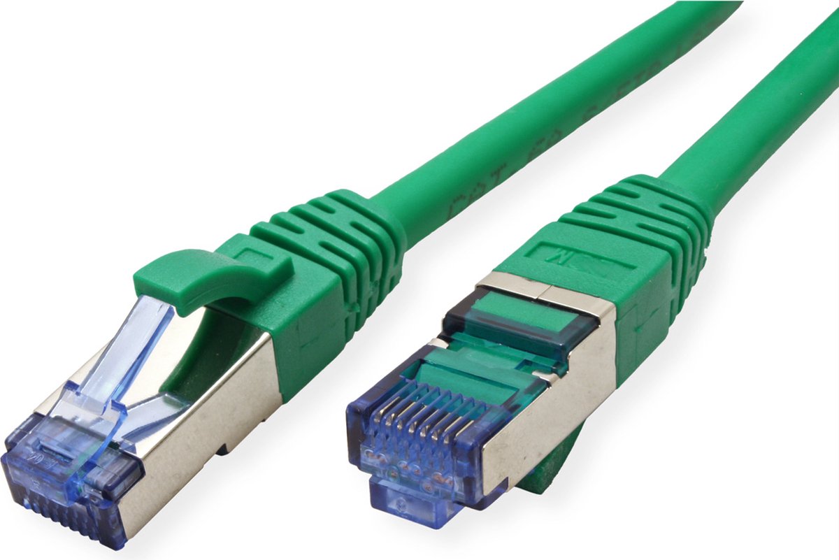 VALUE Patchkabel Kat.6A (Class EA) S/FTP (PiMF), LSOH, groen, 0,3 m