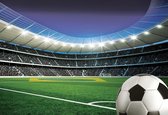 Fotobehang Football Stadium Sport | XXXL - 416cm x 254cm | 130g/m2 Vlies