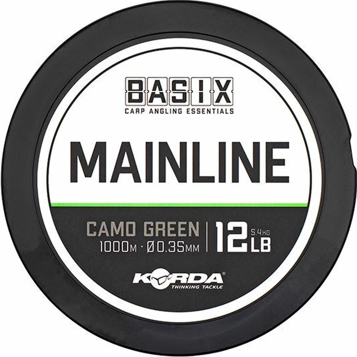Korda Basix Mainline Camo Green 0.35 100
