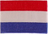 Strijkapplicatie 8x6cm vlag Nederland