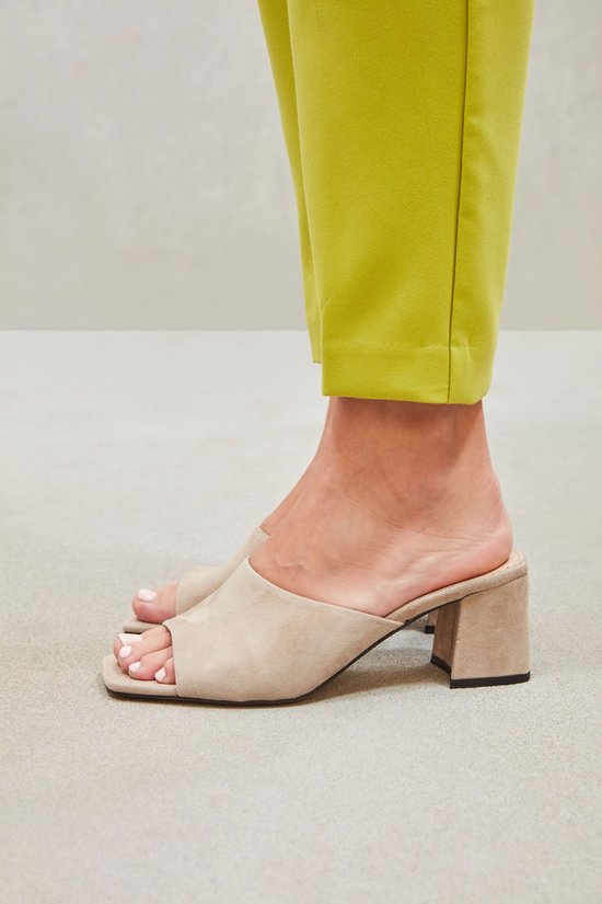 Stefano Lauran Sandalen Dames Sandalen Instappers Damesschoenen Suede Blokhak. bol