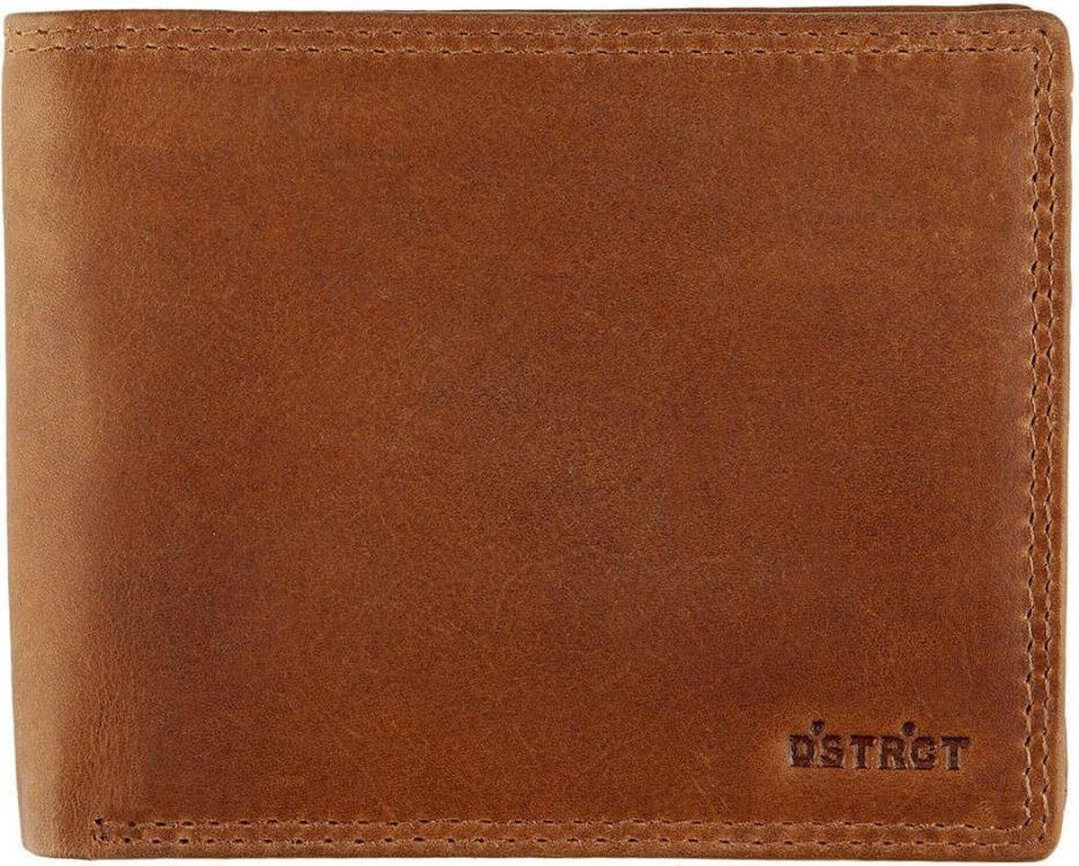 DSTRCT Wax Lane Leren Billfold RFID - Cognac
