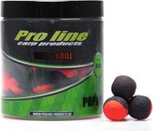 Pro Line Dual Color Pop-Ups - BBQ n Krill - 15mm - 80g - Rood