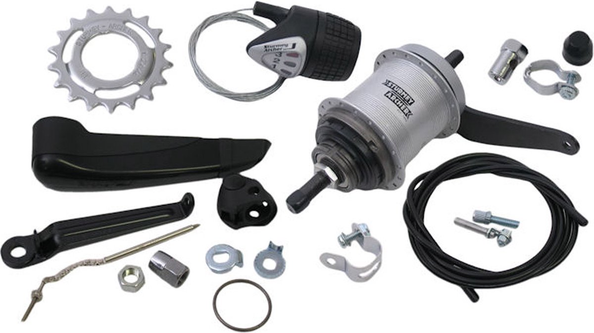 Sturmey Archer - versnellingsnaaf - 3-speed AWC met terugtraprem