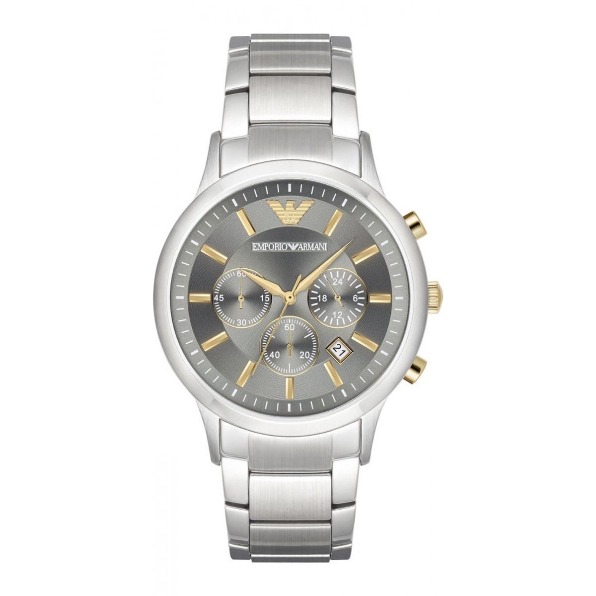 Emporio Armani Analoog horloge zilver casual uitstraling Sieraden Horloges Analoge horloges 