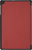 Tablet Hoes geschikt voor Samsung Galaxy Tab A 10.1 (2019) - Tri-Fold Book Case - Donker Rood