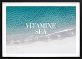 Vitamine Sea (29,7x42cm) - Wallified - Tekst - Zwart Wit - Poster - Wall-Art - Woondecoratie - Kunst - Posters