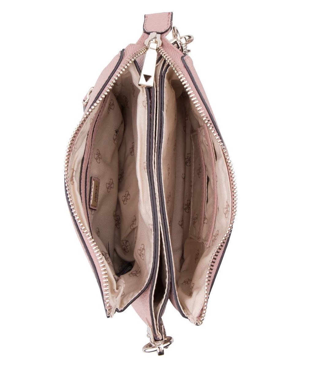 Brooklyn Convertible Crossbody Top Zip - Pink - Guess Shoulder bags