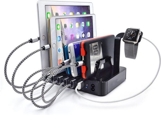YM-UD03 (8.8A) 50 W USB oplaadstation voor iPhone, iWatch,... | bol.com