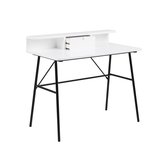 Lisomme Lot houten bureau - L100 x B55 x H88 cm - Wit