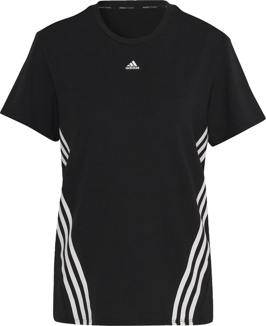 adidas Performance Trainicons 3-Stripes T-shirt Dames Zwart