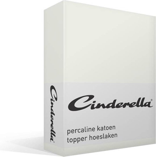 Week-end Cinderella - Hoeslaken Topper (jusqu'à 15 cm) - Katoen - 200x210 cm - Ivoire