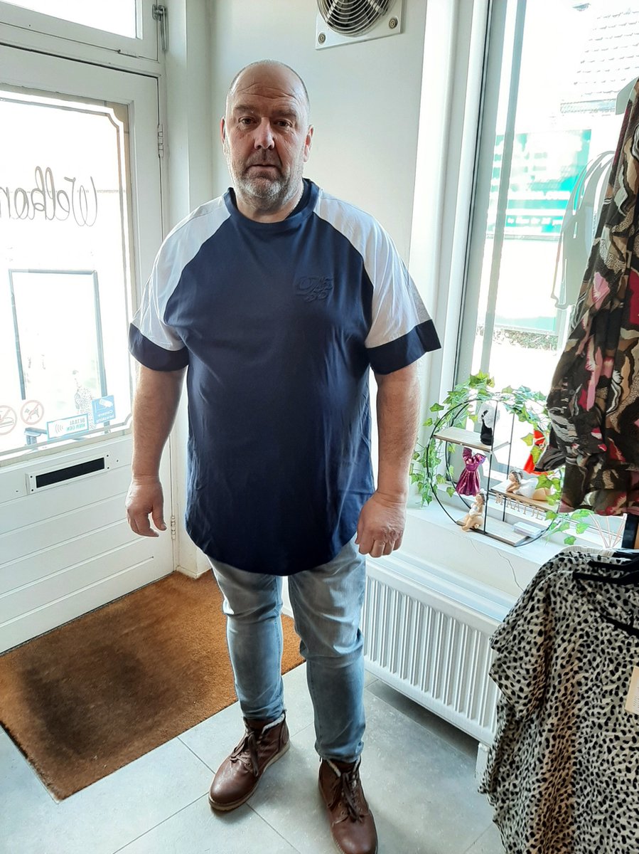 Duke 555 California T-shirt blauw Plussize 2XL / Blauw / Katoen