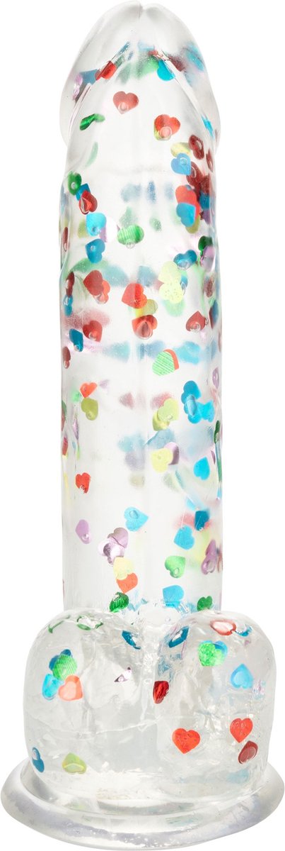 Goedkoopste Dildo Love Toy I Love Dick Heart Filled Dong Transparant