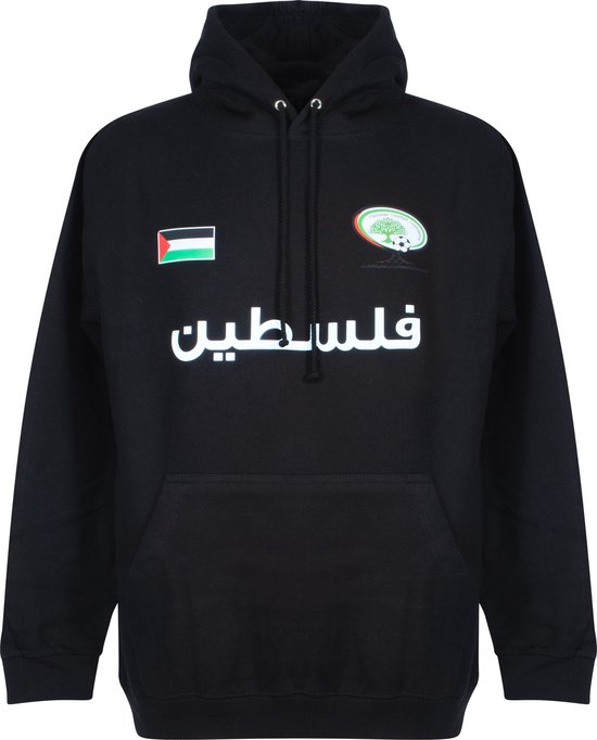 Palestina Team Hooded Sweater - Zwart - XL