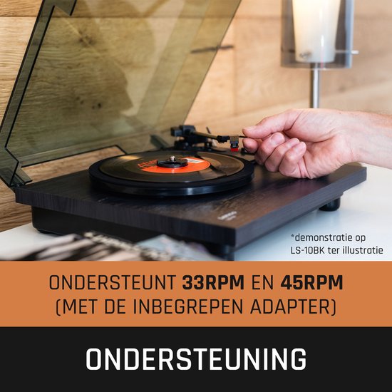 Lenco Platenspeler - Ingebouwde Speakers - Auto-stop - LS-10WD - Hout — afbeelding 3