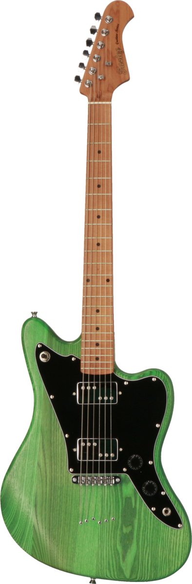 Fazley Outlaw Series Maverick Plus HH Green elektrische gitaar met gigbag