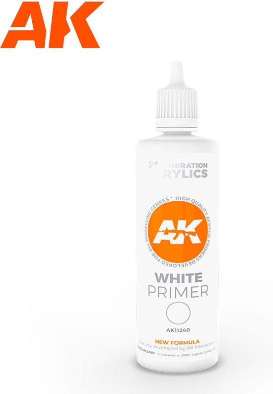 AK Airbrush / Brush Primer White (100ml)