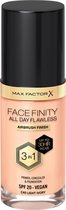 Max Factor Facefinity All Day Flawless Fond de teint de teint 3 en 1 Finish Pistolets 30 heures - C40 ivoire clair
