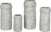 PTMD Nimma Bloempot - 24 x 24 x 55 cm - Cement - Grijs