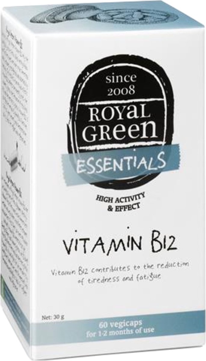 Goedkoopste Royal Green Vitamine B12 60 Vegetarische capsules