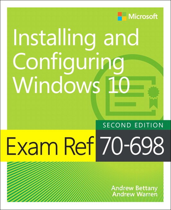 Exam Ref 70-698 Installing and Configuring Windows 10 - cover