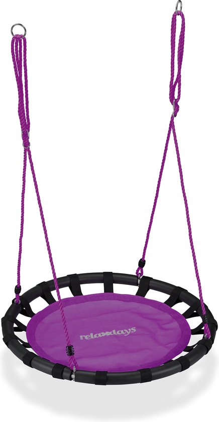 nestschommel - Ø 80 cm - verstelbaar - tot 100 kg - paars