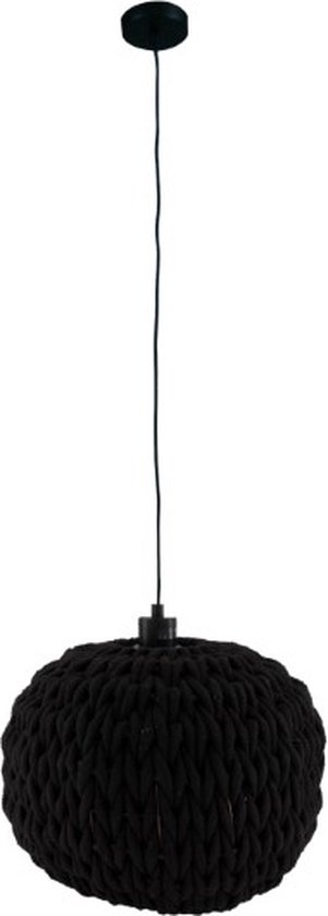DKNC - Hanglamp Yade - Katoen - 38x38x28cm - Zwart