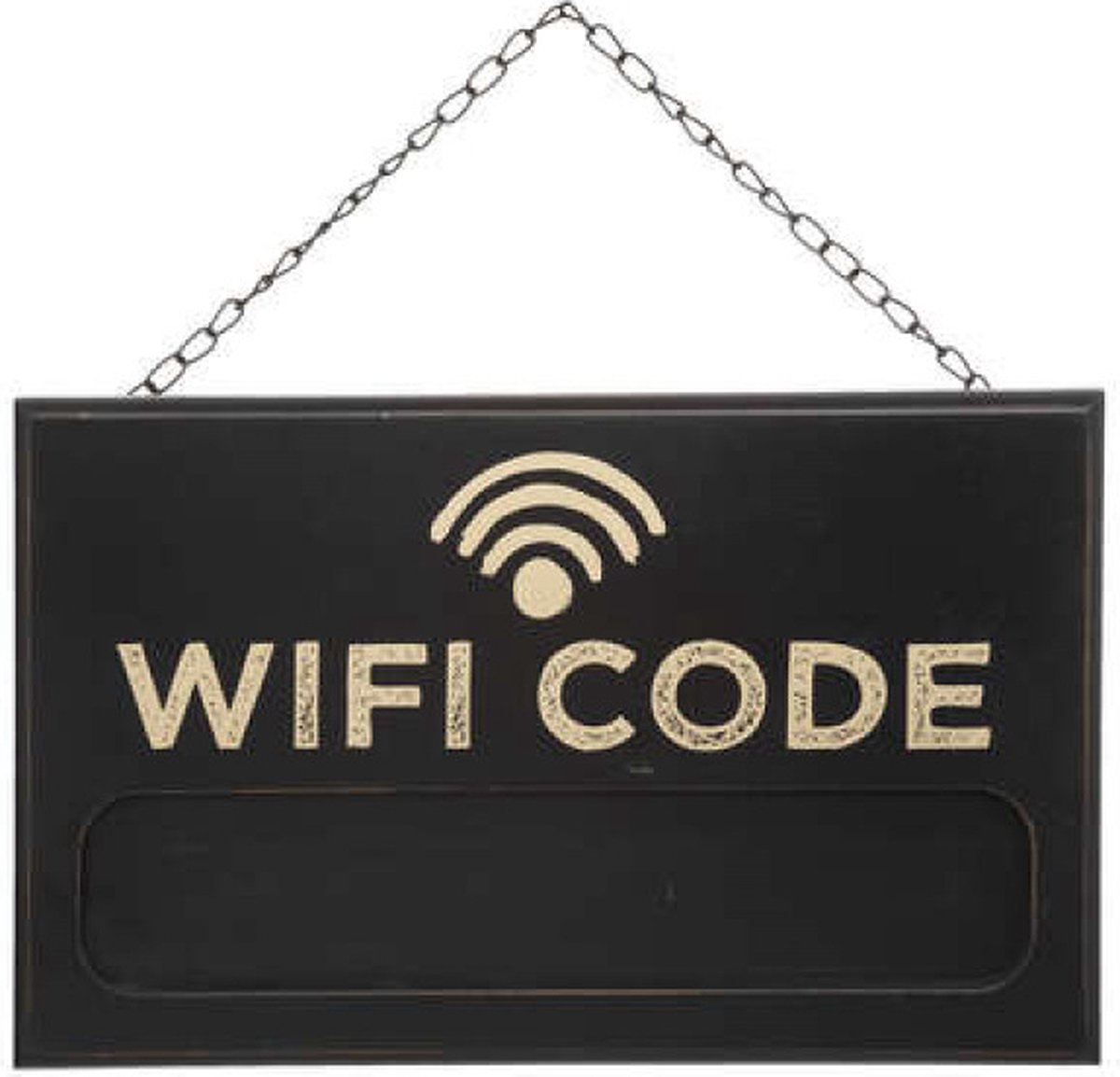 Wifi Code bord Leisteen Wanddecoratie-Haak-Deurplaat