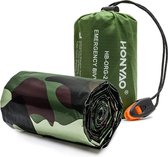 Couverture d'urgence thermique, sac de couchage \ couverture de sauvetage Premium | Survie Whistle Ultralight Cold Protection / Sacs de couchage d'urgence - couverture en aluminium d'urgence, sac de couchage d'urgence - 1 pcs - 210×90cm
