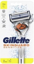 Gillette - Skinguard - Sensitive - Flexball - Scheersysteem - 1 Handvat + 2 Scheermesjes